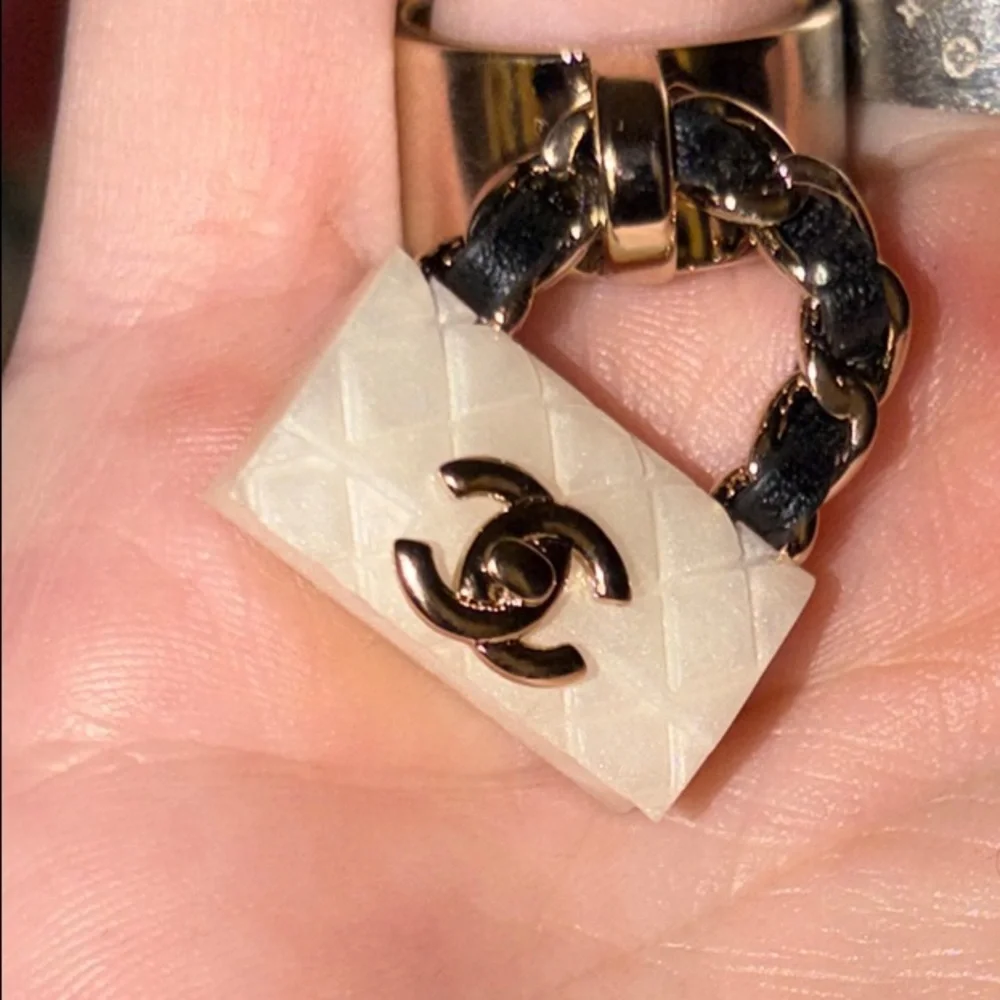 CC Purse 💍 charm Ring (size 6) & Box